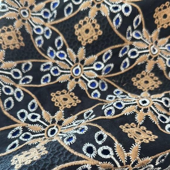 Elegant Anthropologie cutwork column Patterned Dress - Picture 3 of 7